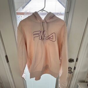 FILA Women's Light Pink Hoodie
